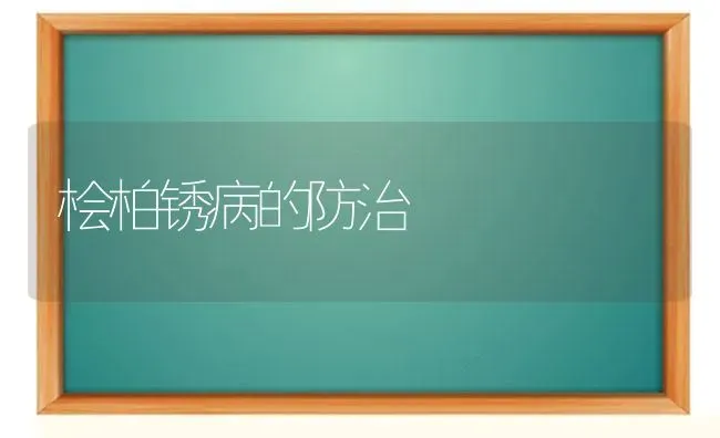 桧柏锈病的防治 | 养殖知识