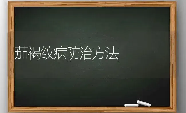 茄褐纹病防治方法 | 养殖知识