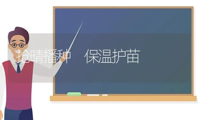 抢晴播种 保温护苗 | 养殖知识