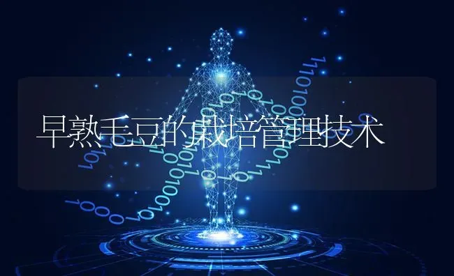 早熟毛豆的栽培管理技术 | 养殖技术大全