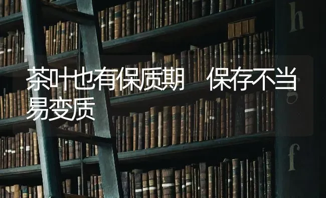 茶叶也有保质期 保存不当易变质 | 养殖知识