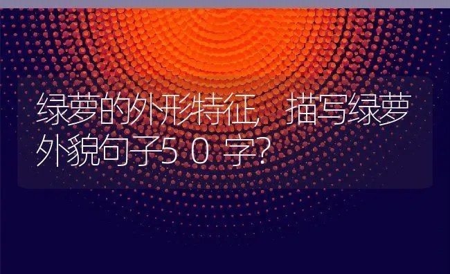 绿萝的外形特征,描写绿萝外貌句子50字？ | 养殖科普