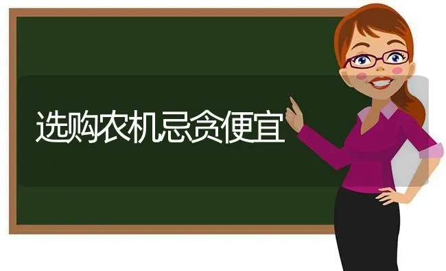 选购农机忌贪便宜 | 养殖知识