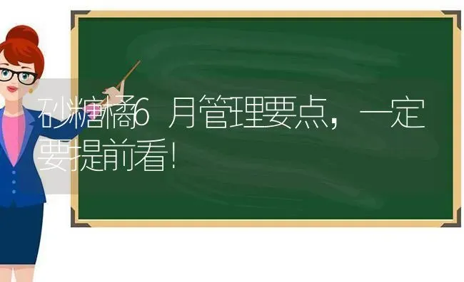 砂糖橘6月管理要点,一定要提前看！ | 养殖技术大全