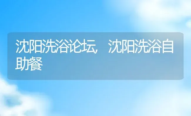 沈阳洗浴论坛,沈阳洗浴自助餐 | 养殖科普