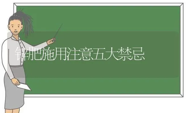 锌肥施用注意五大禁忌 | 养殖技术大全