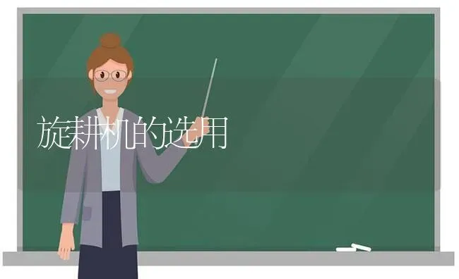 旋耕机的选用 | 养殖知识