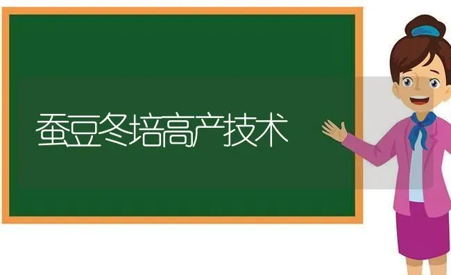 蚕豆冬培高产技术 | 养殖技术大全