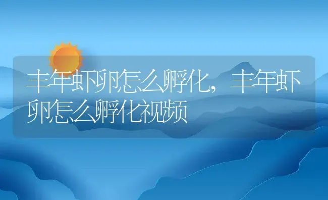 丰年虾卵怎么孵化,丰年虾卵怎么孵化视频 | 养殖科普