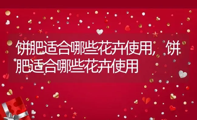 饼肥适合哪些花卉使用,饼肥适合哪些花卉使用 | 养殖科普