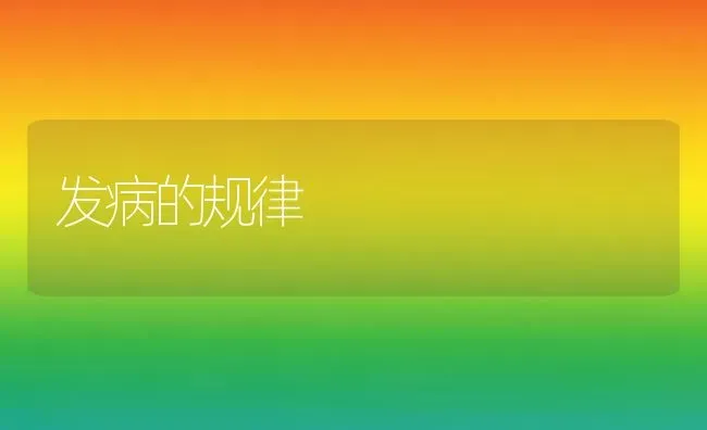 发病的规律 | 养殖技术大全