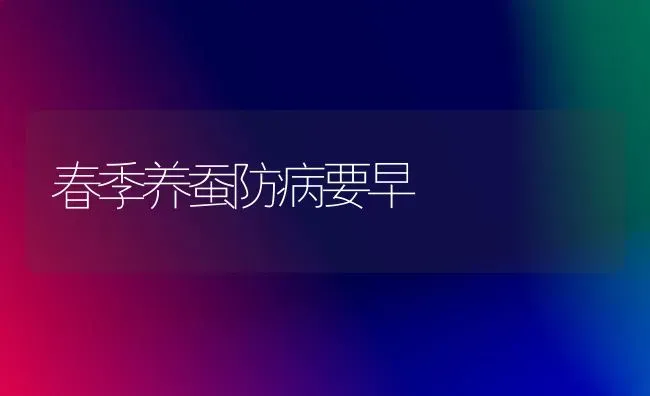 春季养蚕防病要早 | 养殖知识