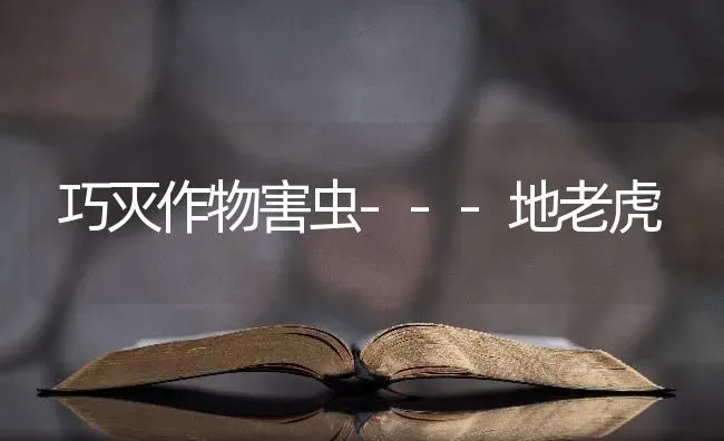 巧灭作物害虫---地老虎 | 养殖技术大全