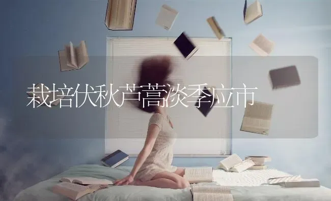 栽培伏秋芦蒿淡季应市 | 养殖技术大全