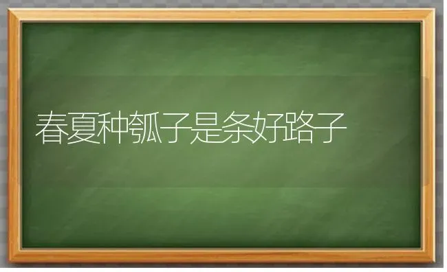 春夏种瓠子是条好路子 | 养殖知识