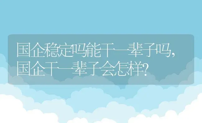 国企稳定吗能干一辈子吗,国企干一辈子会怎样？ | 养殖科普
