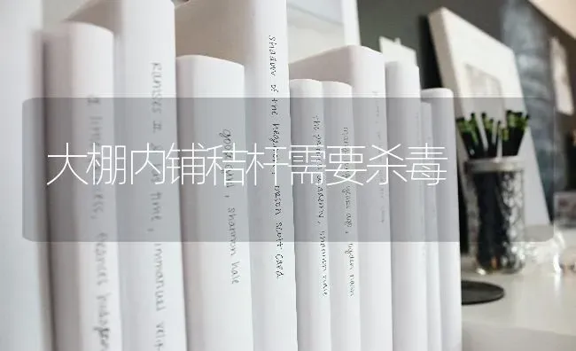 大棚内铺秸杆需要杀毒 | 养殖知识