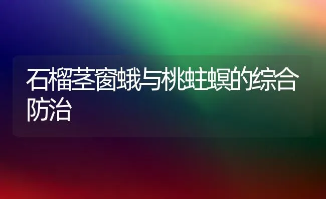 石榴茎窗蛾与桃蛀螟的综合防治 | 养殖知识