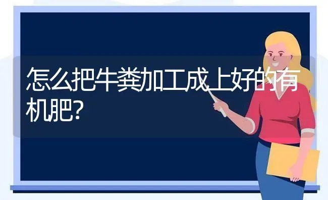 怎么把牛粪加工成上好的有机肥? | 养殖技术大全