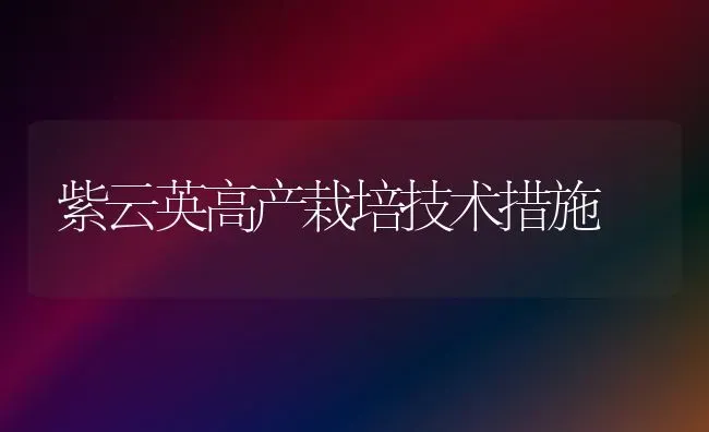 紫云英高产栽培技术措施 | 养殖知识