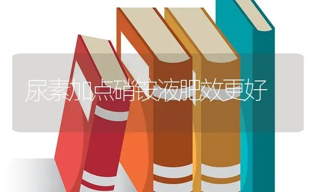 尿素加点硝铵液肥效更好 | 养殖技术大全