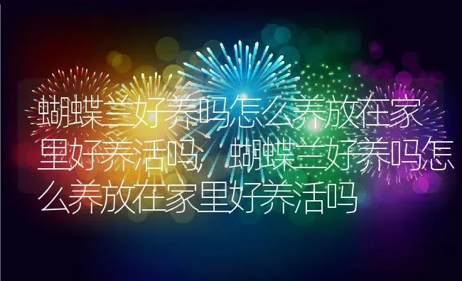 蝴蝶兰好养吗怎么养放在家里好养活吗,蝴蝶兰好养吗怎么养放在家里好养活吗 | 养殖科普