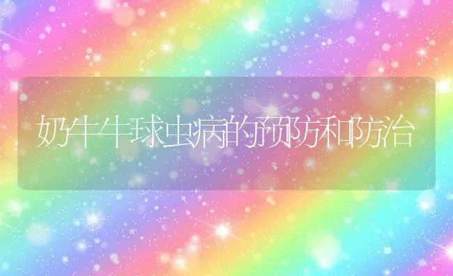 奶牛牛球虫病的预防和防治 | 养殖技术大全