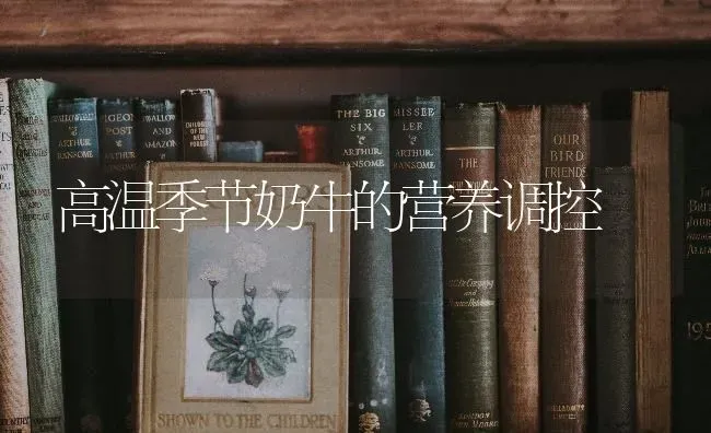 高温季节奶牛的营养调控 | 养殖技术大全