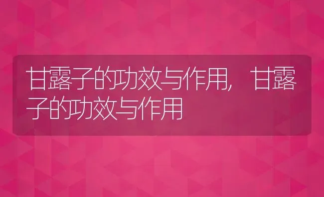 甘露子的功效与作用,甘露子的功效与作用 | 养殖科普