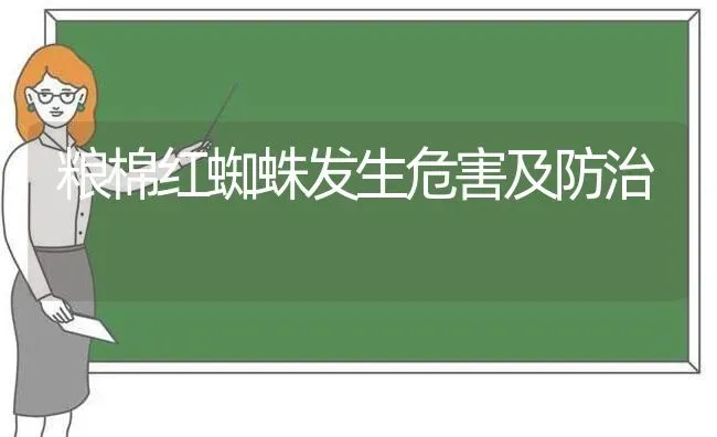 粮棉红蜘蛛发生危害及防治 | 养殖知识