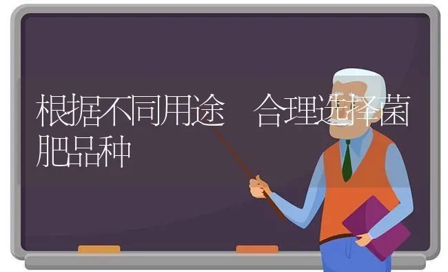 根据不同用途 合理选择菌肥品种 | 养殖知识