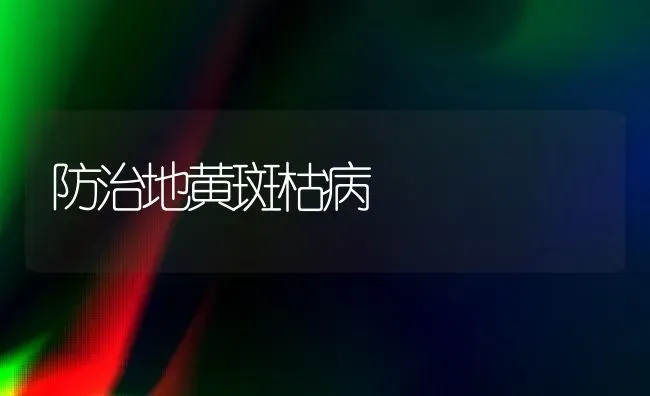 防治地黄斑枯病 | 养殖技术大全