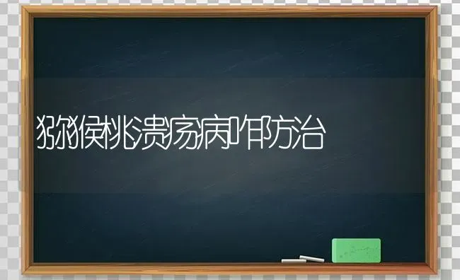 猕猴桃溃疡病咋防治 | 养殖技术大全