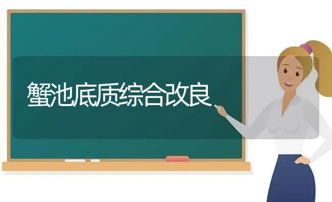 蟹池底质综合改良 | 养殖技术大全