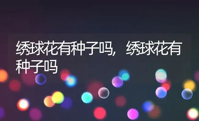 绣球花有种子吗,绣球花有种子吗 | 养殖科普