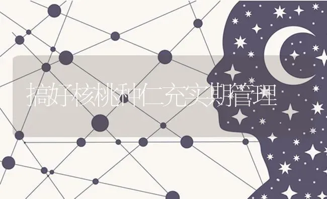 搞好核桃种仁充实期管理 | 养殖技术大全