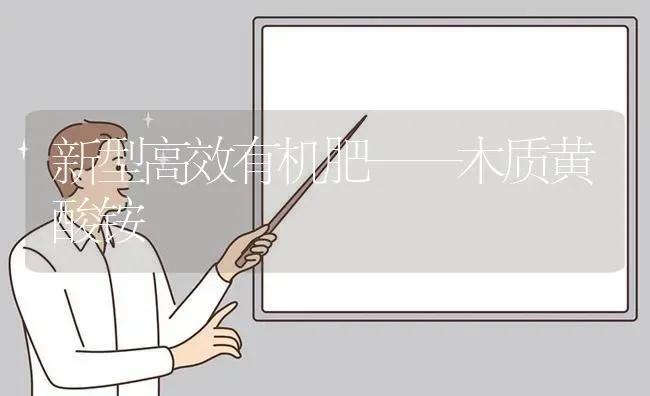 新型高效有机肥——木质黄酸铵 | 养殖技术大全