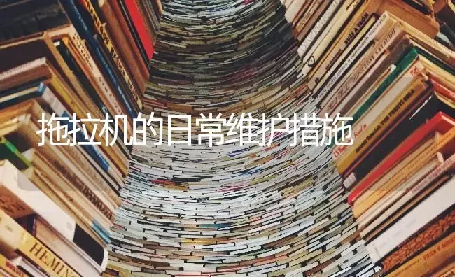 拖拉机的日常维护措施 | 养殖技术大全