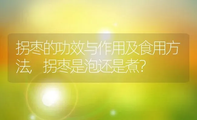 拐枣的功效与作用及食用方法,拐枣是泡还是煮？ | 养殖科普