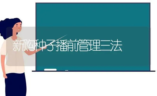 新购种子播前管理三法 | 养殖知识