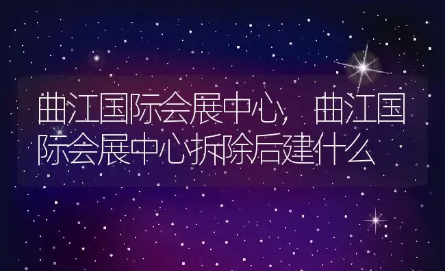 曲江国际会展中心,曲江国际会展中心拆除后建什么 | 养殖资料