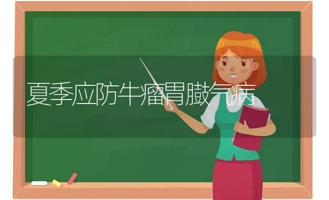 夏季应防牛瘤胃臌气病 | 养殖技术大全