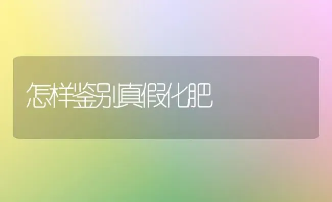 怎样鉴别真假化肥 | 养殖技术大全