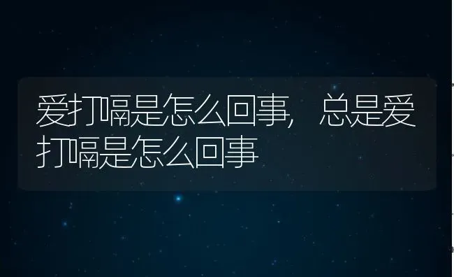 爱打嗝是怎么回事,总是爱打嗝是怎么回事 | 养殖科普