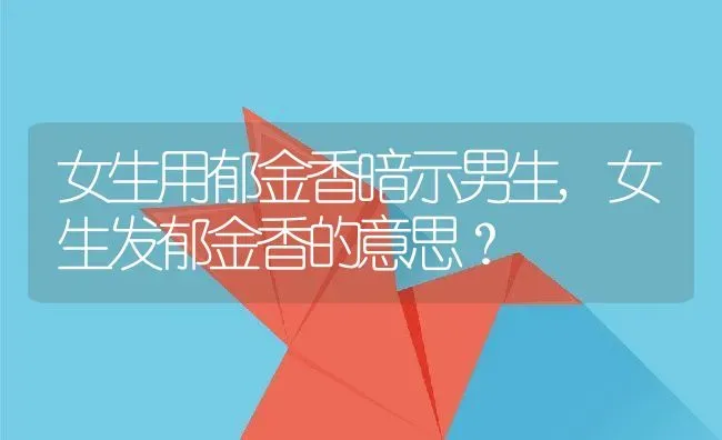 女生用郁金香暗示男生,女生发郁金香的意思？ | 养殖学堂