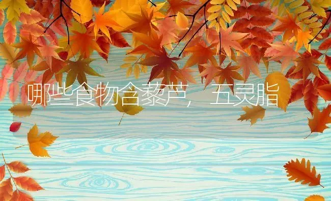 哪些食物含藜芦,五灵脂 | 养殖科普