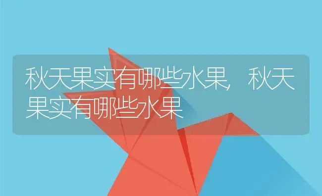 秋天果实有哪些水果,秋天果实有哪些水果 | 养殖科普