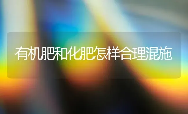 有机肥和化肥怎样合理混施 | 养殖知识