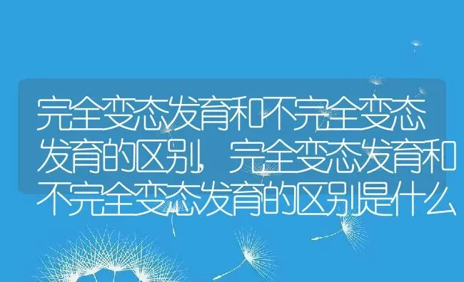 完全变态发育和不完全变态发育的区别,完全变态发育和不完全变态发育的区别是什么 | 养殖学堂