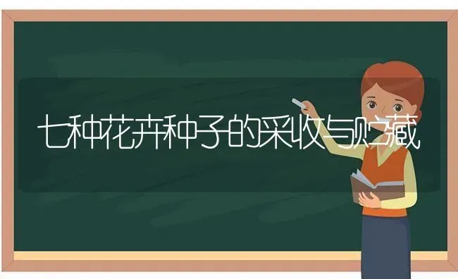 七种花卉种子的采收与贮藏 | 养殖知识